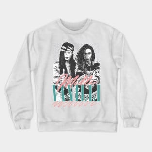 Milli Vanilli \/\/\ Vintage Style 90s Aesthetic Design Crewneck Sweatshirt